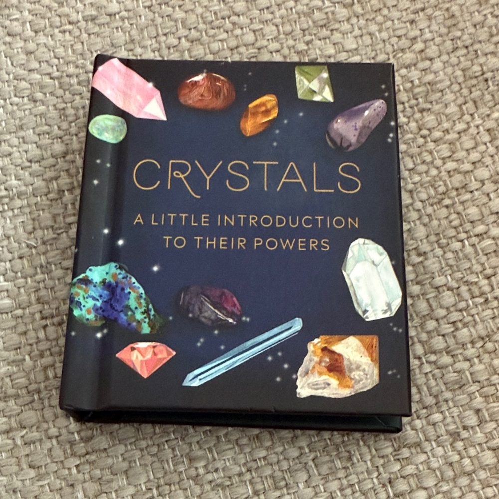 NEW. Crystals Book with Colorful Gem Illustrations